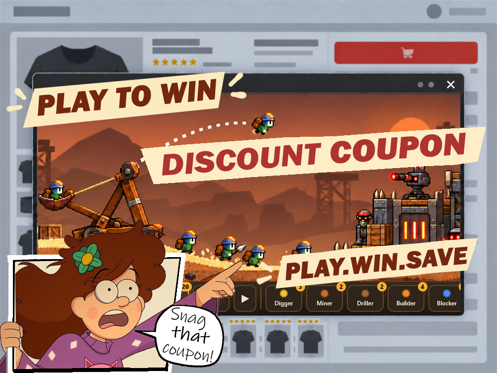 Catapult campaign cover · Play to win, discount coupon