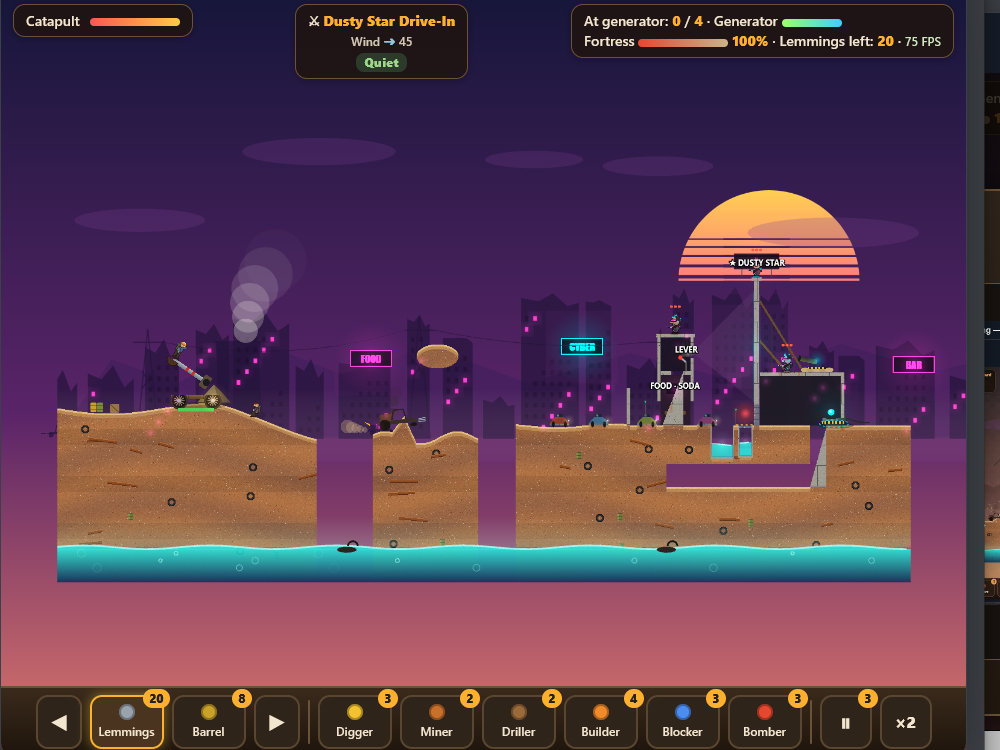 Catapult game level